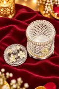 Ornate Embossed Silver Tabletop Sweet Box