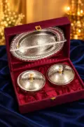 Enamel Serve Bowls with Lid & Tray Box