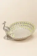 Peacock German Silver Grace Tray