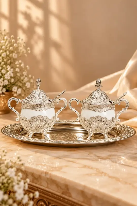 German Silver Serving Set