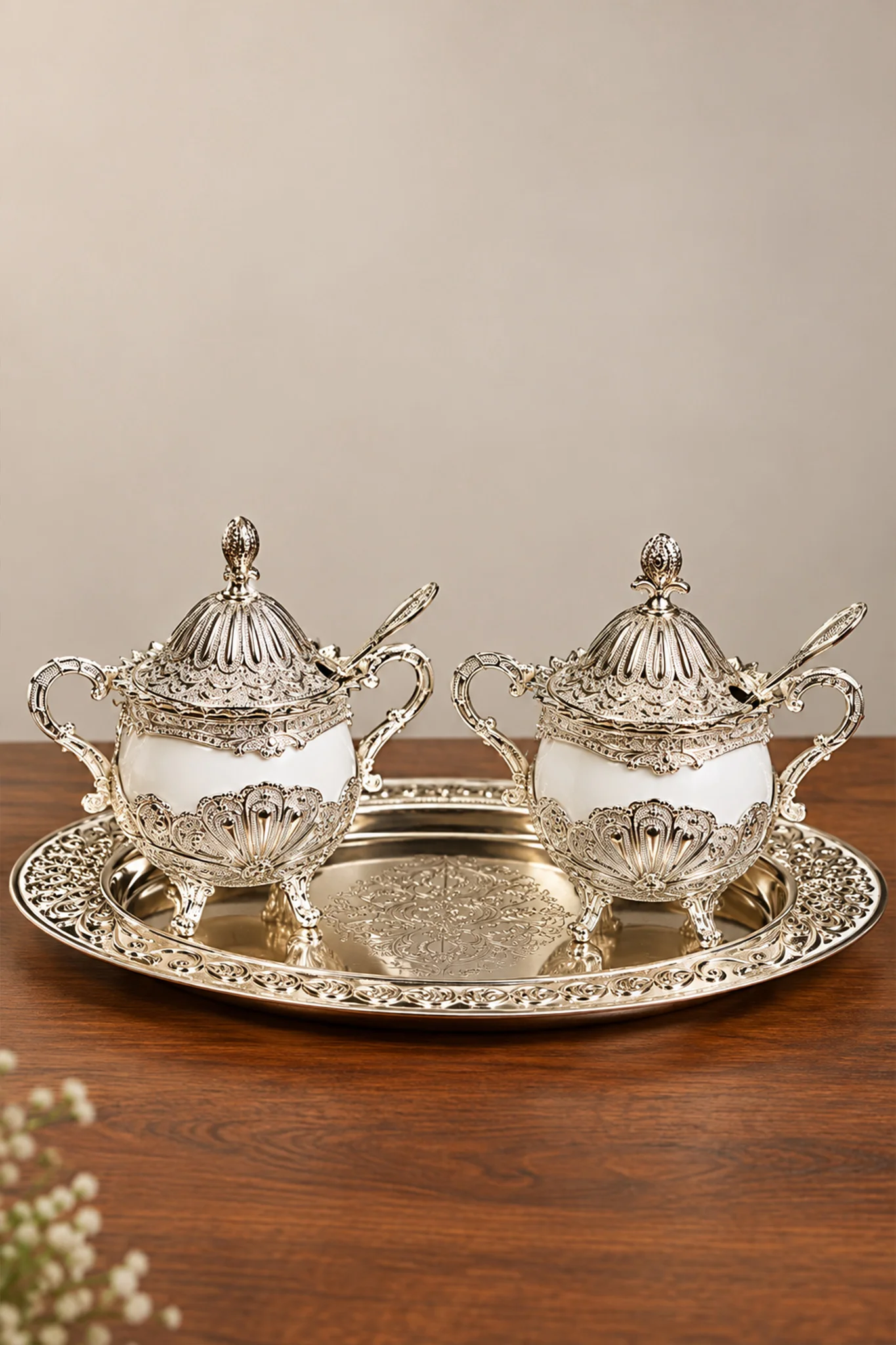 German Silver Serving Set - Image 3