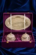 German Silver Pots & Tray Set
