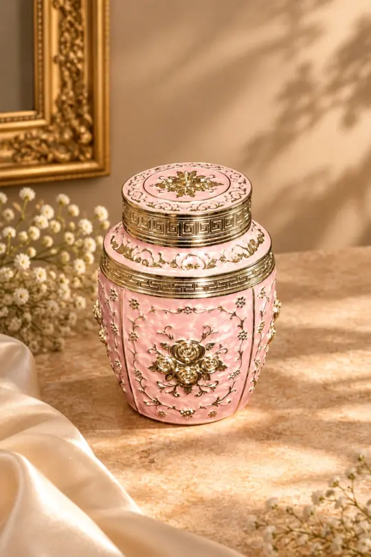 Spherical German Silver Container