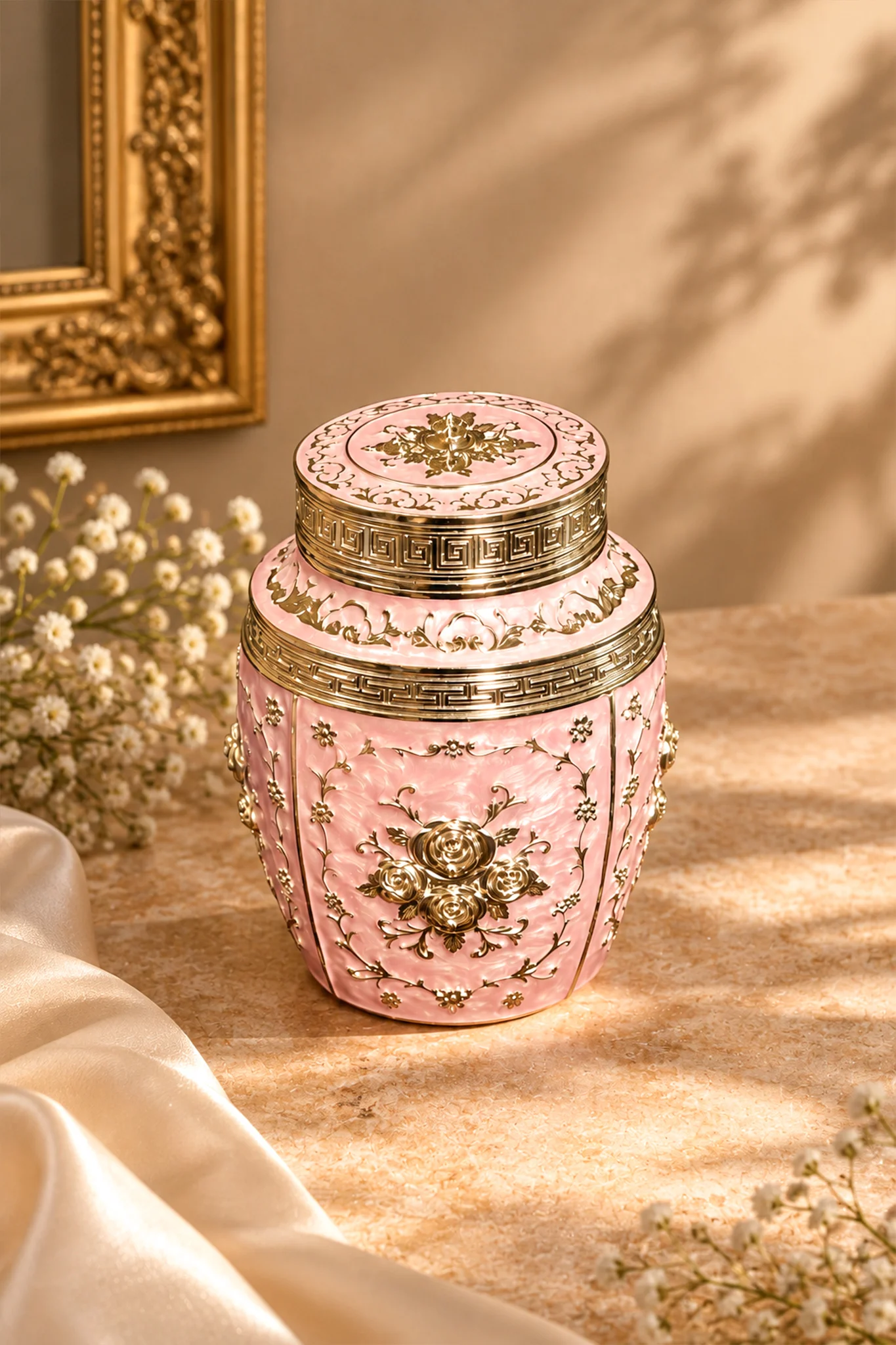 Spherical German Silver Container