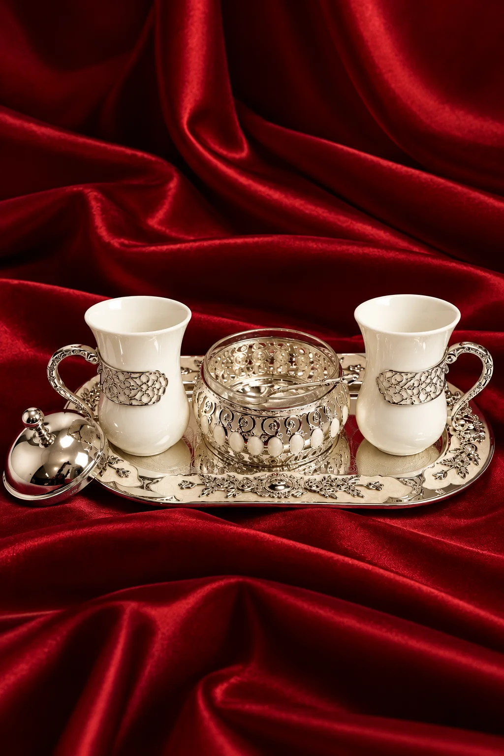 Premium German Silver Tea Set - Image 2
