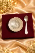 Silver Coated Spoon & Bowl Set