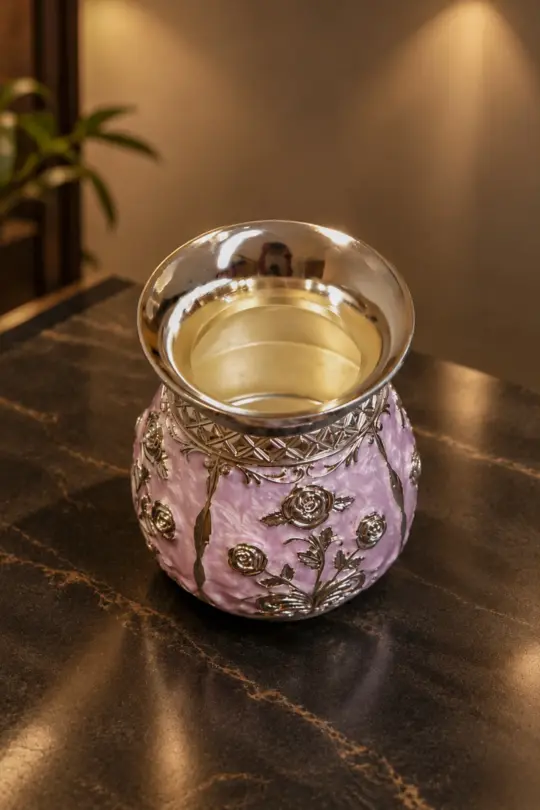 Spherical German Silver Container