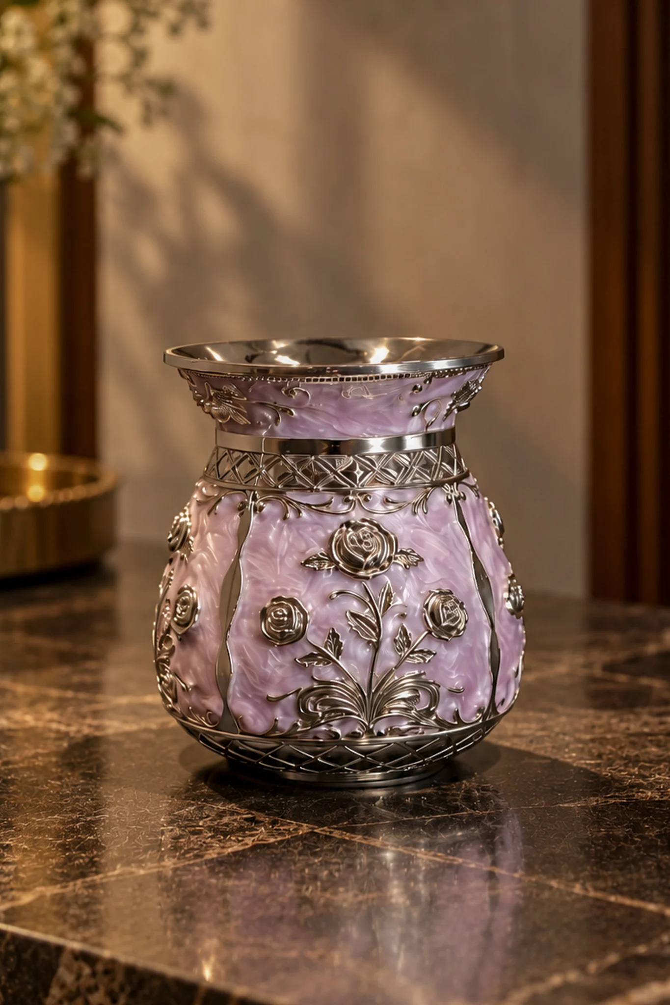 Spherical German Silver Container - Image 2