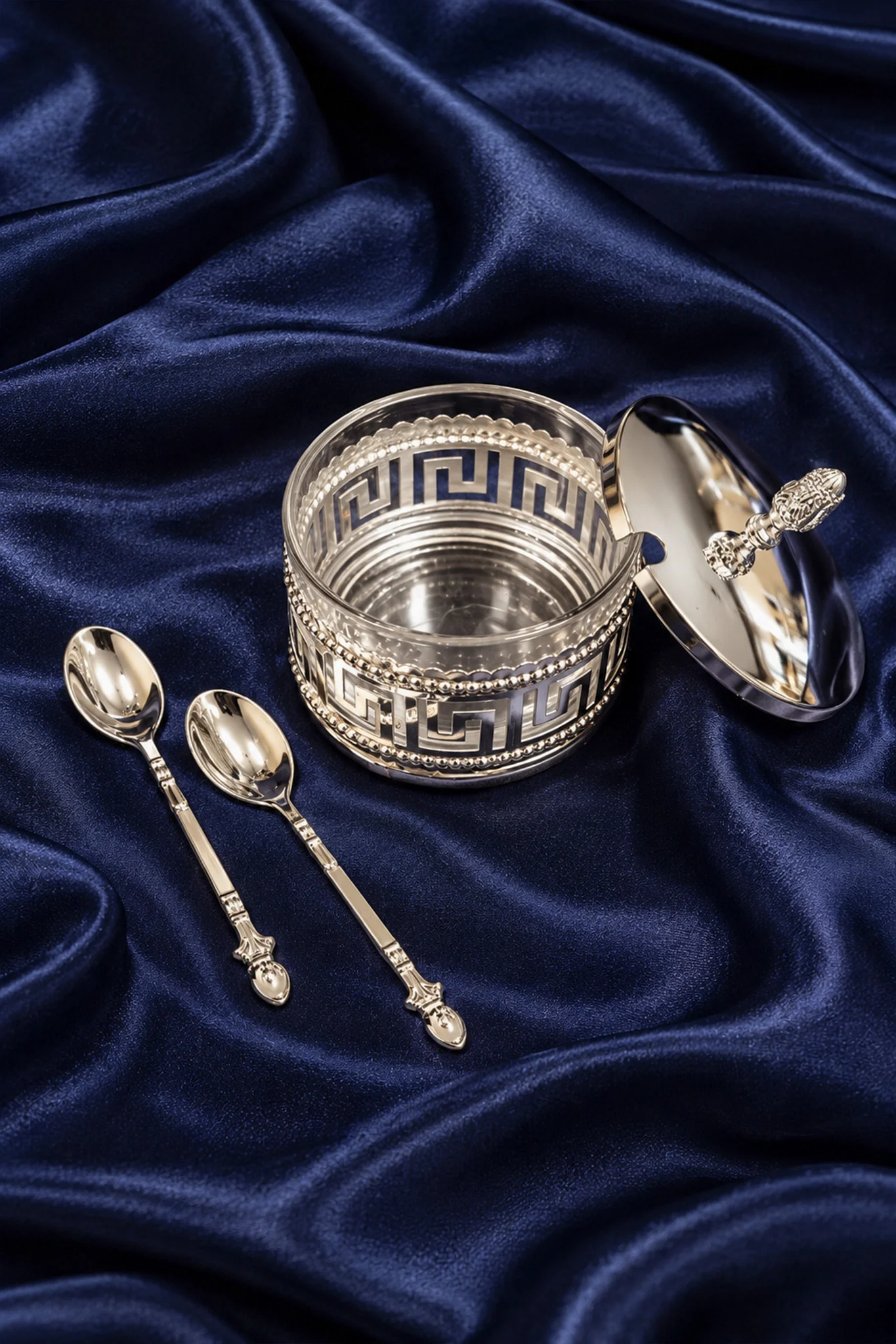 Silver Jars & Tray - Image 3
