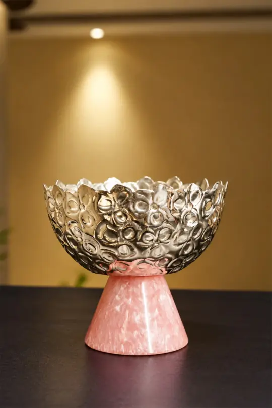 German Silver Pedestal Bowl (Small)