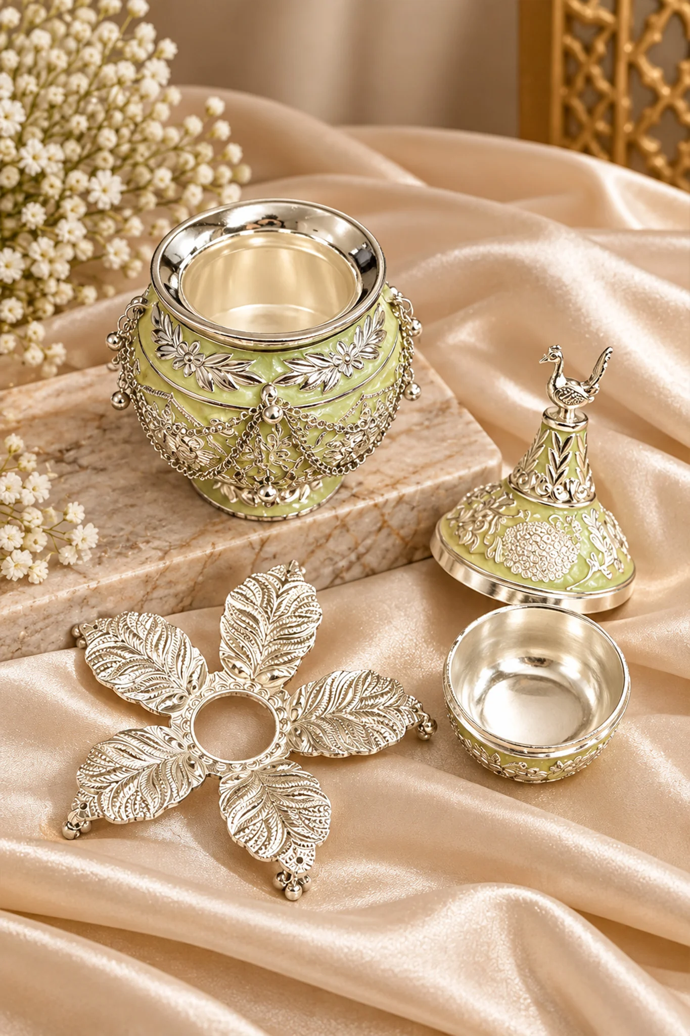 German Silver Plated Kalash - Image 2