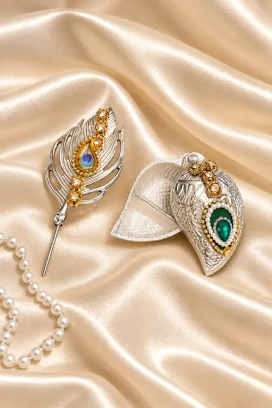 Silver-Plated Traditional Kumkum Dibbi
