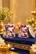 Red Enamel Serving Jars