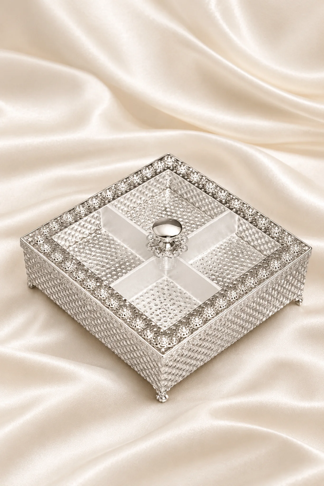German Silver Utsav Box - Image 2