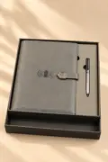 Corporate Tech Gift Set with Built-in Power Bank In Refillable Ring Binder Diary