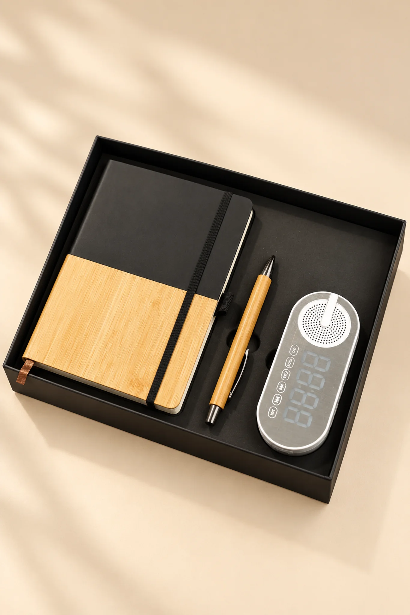 Modern Business Desk Audio & Stationery Combo in Presentation Box