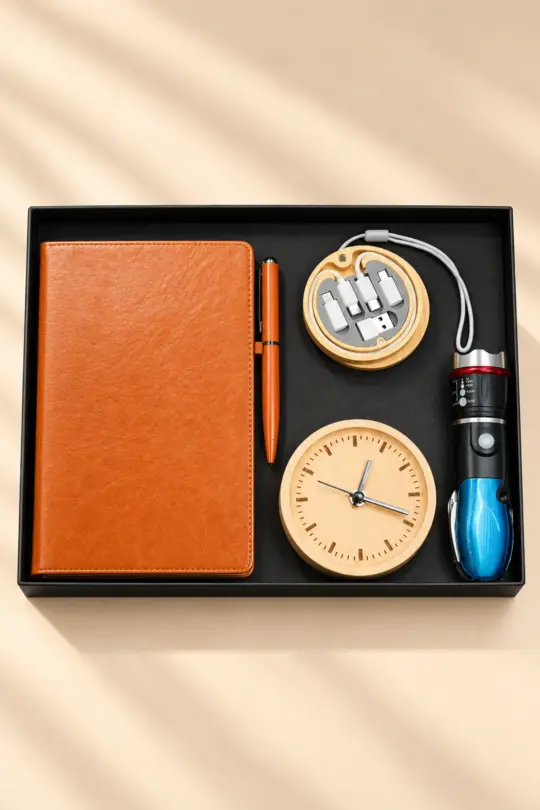 Executive 5-in-1 Eco-Wood Corporate Gift Set
