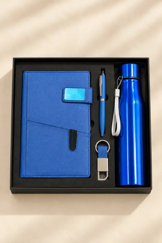 Corporate Merchandise Gift Set with Vacuum Flask & Organizer Diary