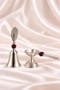 Rudraksha Diya & Bell Set