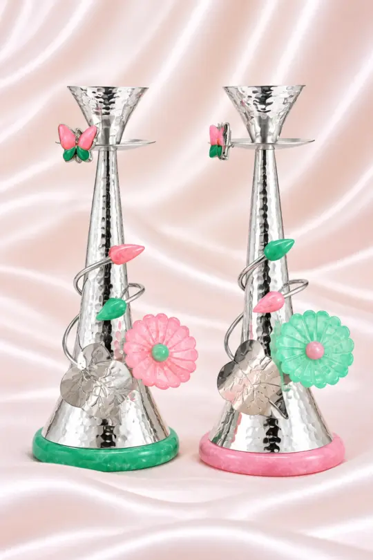 Enamel Diya Ornament Set