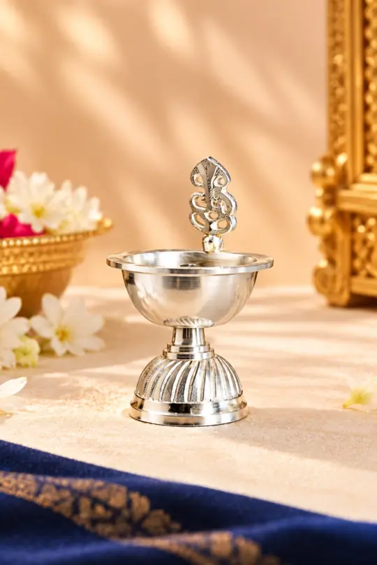 German Silver Diya