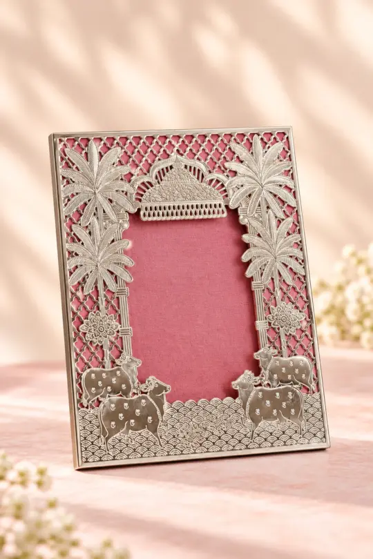 German Silver Festive Frame