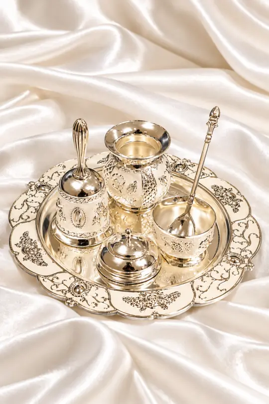 Enamel Pooja Thali Set
