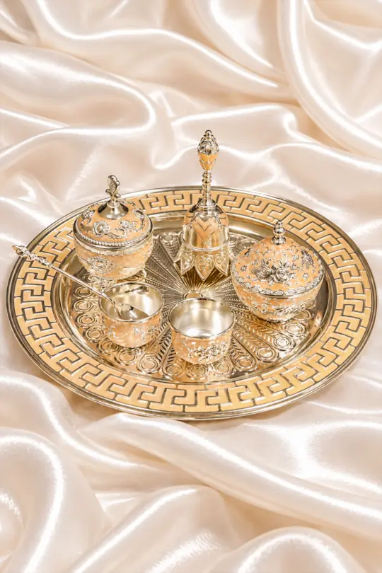 German Silver Pooja Thali Set