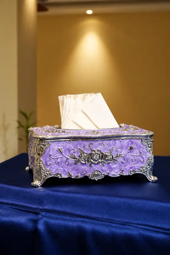 Silver Royale Tissue Box