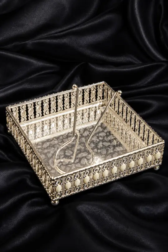 German Silver Tissue Box